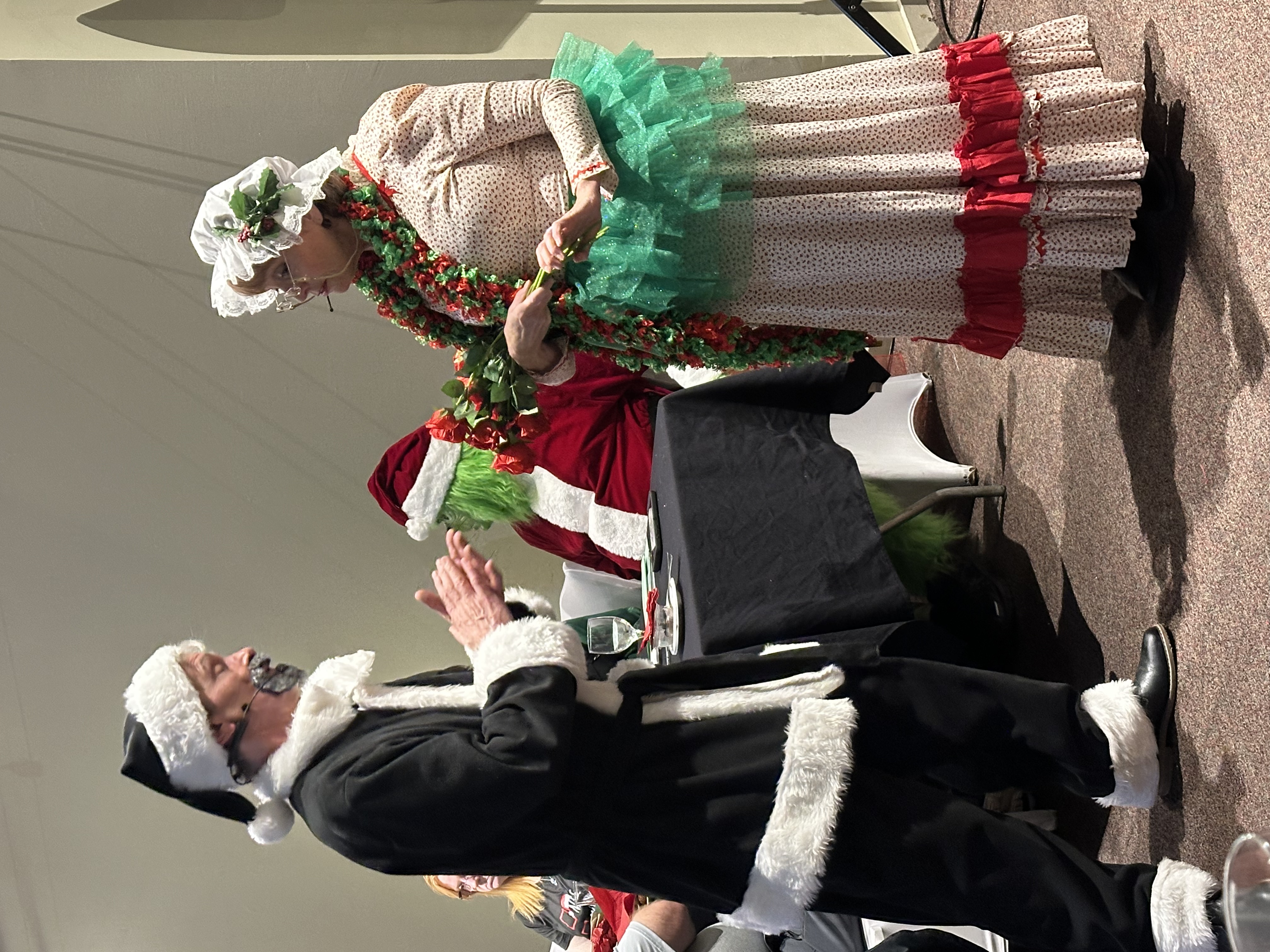 Butch MAxwell as Anti-Santa and Vera Barton-Maxwell as Mrs. Claus